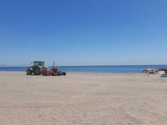 Acondicionamiento de una playa
