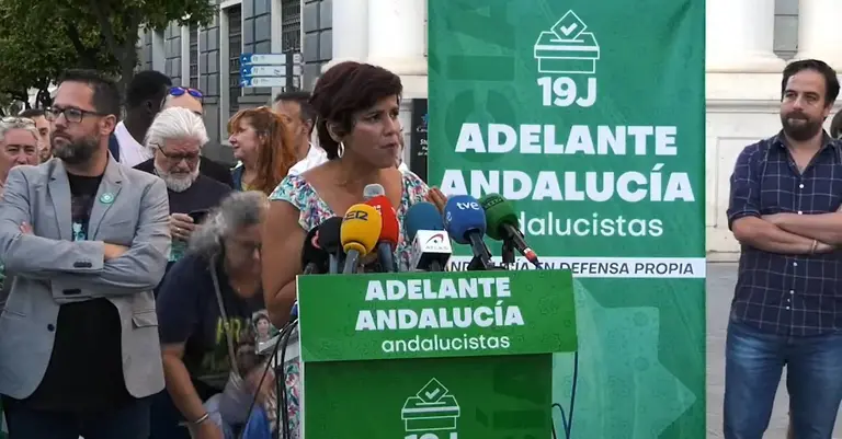 Teresa Rodriguez, en un acto publico