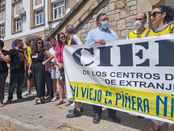 Protesta en el CIE