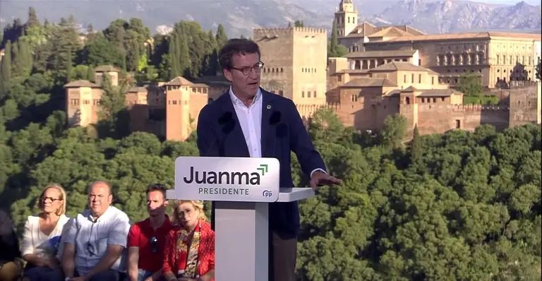 Nu&ntilde;ez Feijoo, en Granada