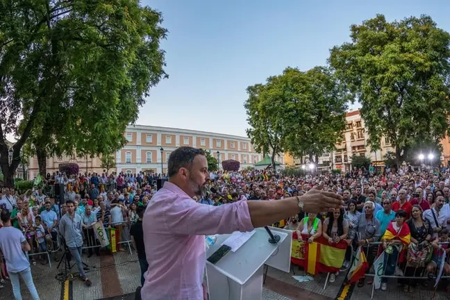 Santiago Abascal, este domingo en Marbella