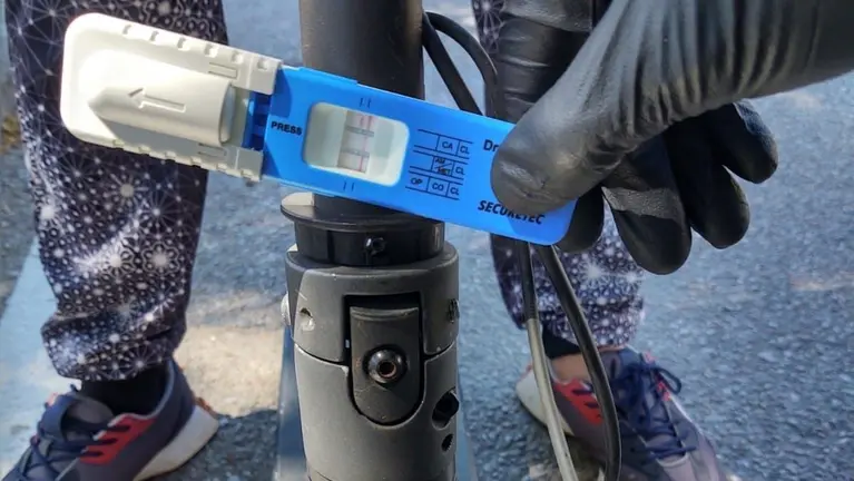 Control de drogas al conductor del patinete