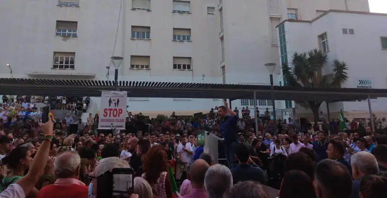 Abascal, en el mitin de Algeciras