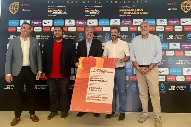 Presentaci&oacute;n de la concentraci&oacute;n de las selecciones de baloncesto en La L&iacute;nea
