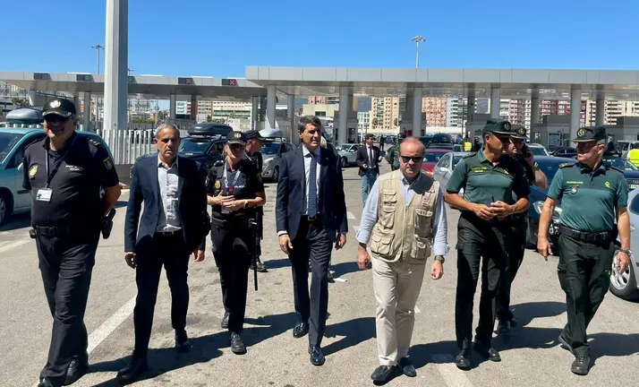 Visita del delegado del Gobierno
