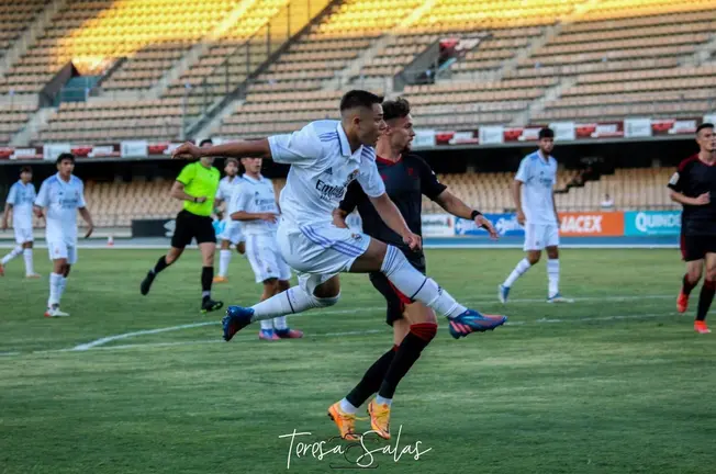 &Aacute;lvaro Leiva, en su debut con el Real Madrid