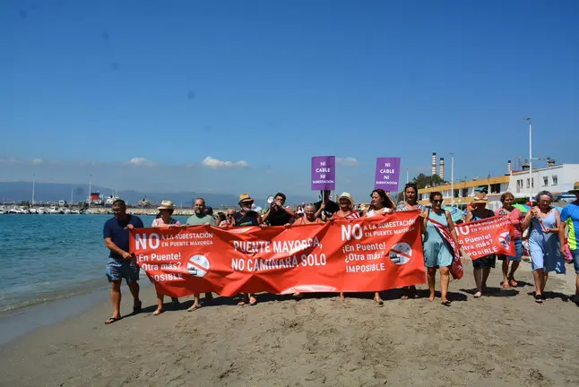 Manifestaci&oacute;n contra la subestaci&oacute;n el&eacute;ctrica
