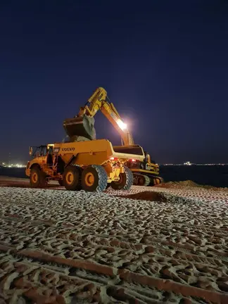 Movimiento de arena en El Rinconcillo