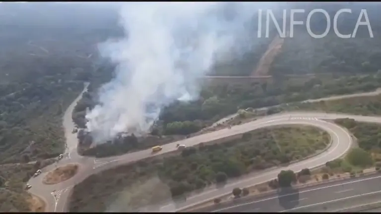 Incendio en Los Barrios