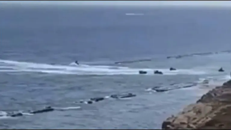Motos de agua llevando inmigrantes a la costa campogibraltare&ntilde;a