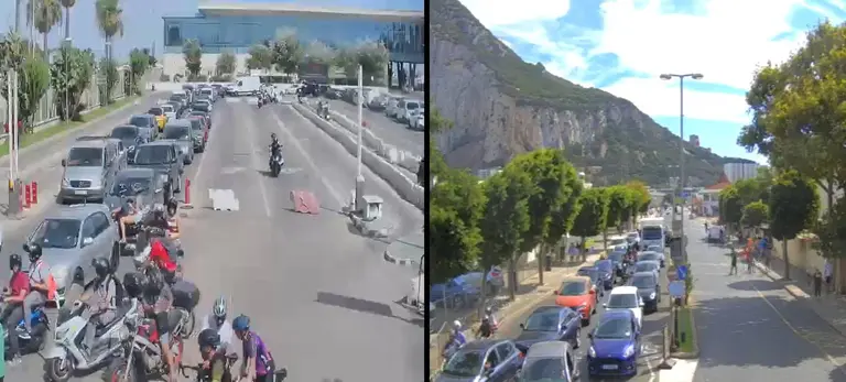 Colas en Gibraltar
