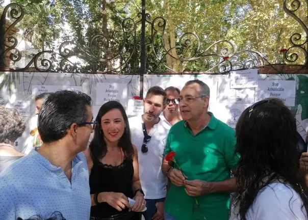 PSOE en concentraci&oacute;n Parque Mar&iacute;a Cristina 2