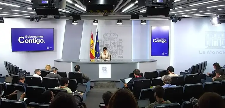 Rueda de prensa tras el Consejo de Ministros