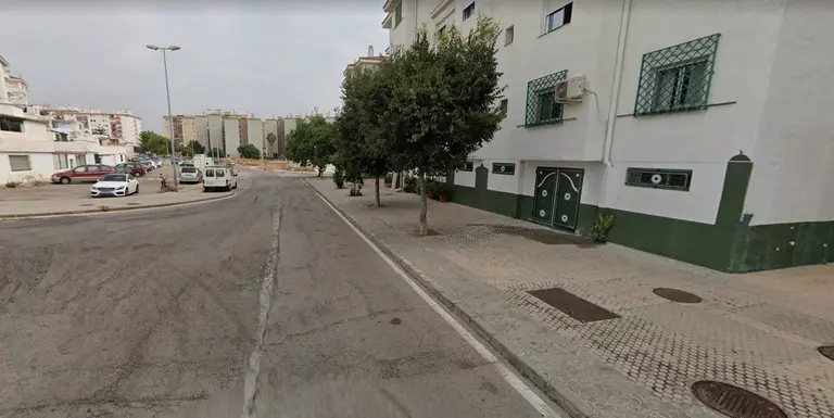 Calle Antonio Machado, a la altura en la que se produjo el asesinato a tiros