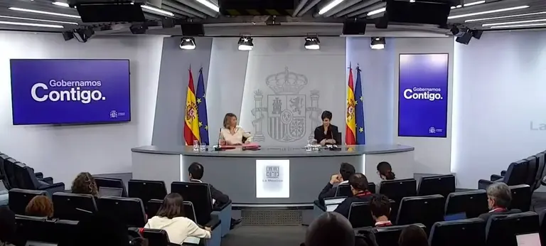 Rueda de prensa tras el Consejo de Ministros