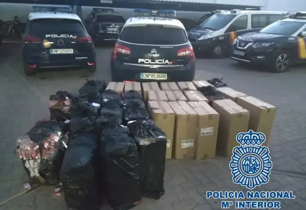Tabaco intervenido en una imagen de archivo