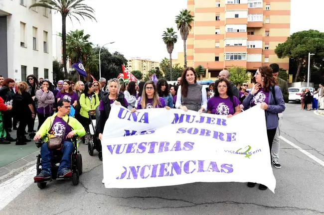 Uno de los actos de protesta celebrados hoy