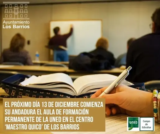 Cartel del Aula de Formación Permanente de la UNED