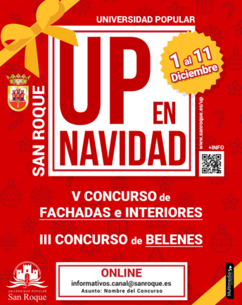 Cartel de los concursos de la UP para Navidad