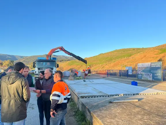 Obras en el R&iacute;o de la Miel