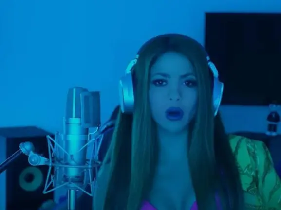 Shakira, en un fotograma del videoclip