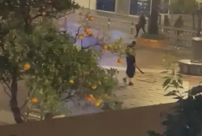 Imagen del asesino en la Plaza Alta