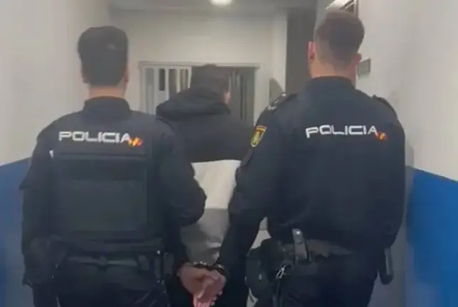 Yassine Kanjaa, durante su detenci&oacute;n en Comisar&iacute;a