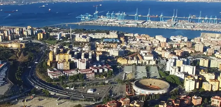 Vista a&eacute;rea de Algeciras