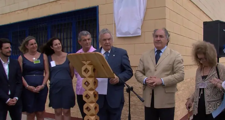 Landaluce junto a Francisco M&aacute;rquez en un acto en Botafuegos