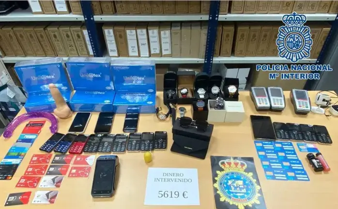 Material intervenido en la operaci&oacute;n