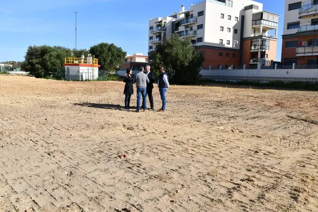 Visita obras parque Villa Victoria