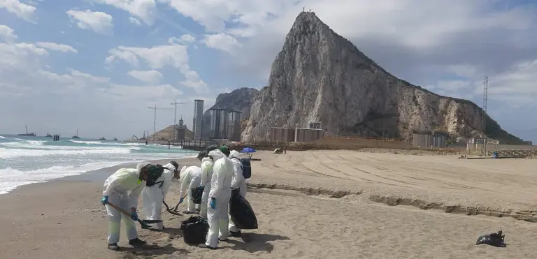 Limpieza del vertido