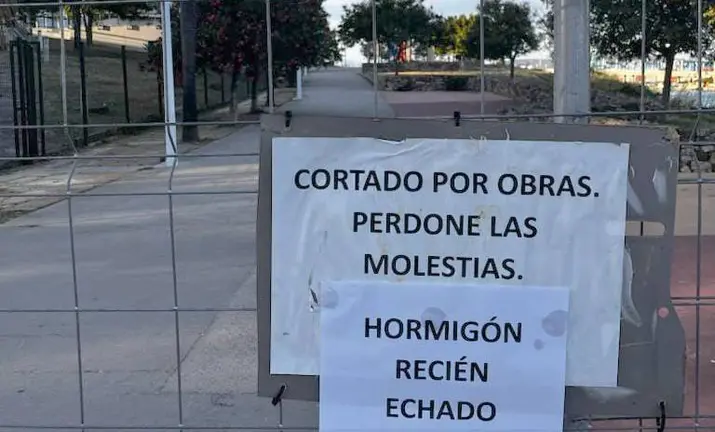 El Paseo de la Cornisa, cortado por obras