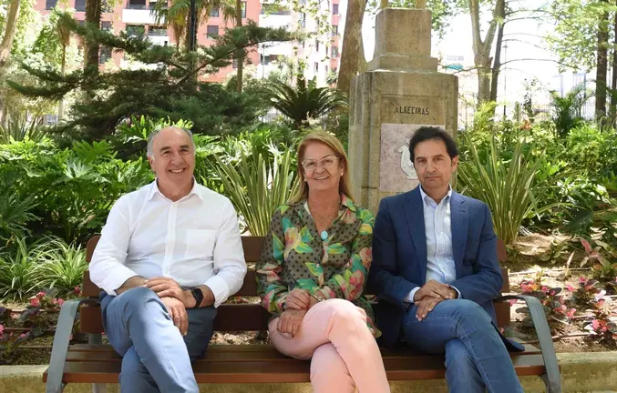 Jos&eacute; Luis Lara, junto a Cid y Landaluce