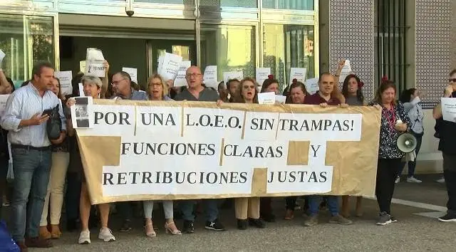 Protesta de los funcionarios de Justicia (1)