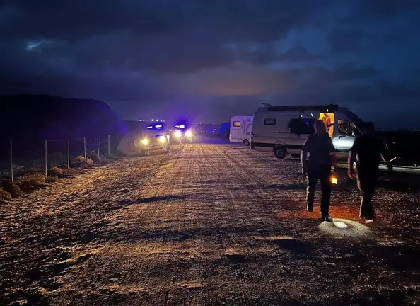Campamento ilegal en Tarifa