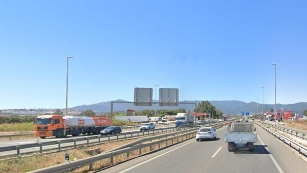 Autov&iacute;a A-7, a la altura de Los Barrios