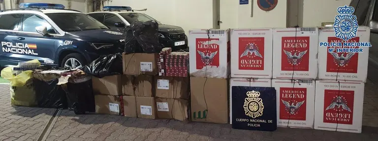Tabaco de contrabando intervenido en La L&iacute;nea. - POLIC&Iacute;A NACIONAL