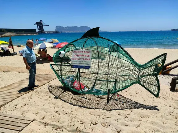 Uno de los peces 'comepl&aacute;sticos' de Palmones