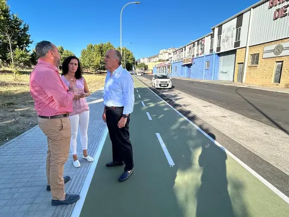 Visita al nuevo carril bici