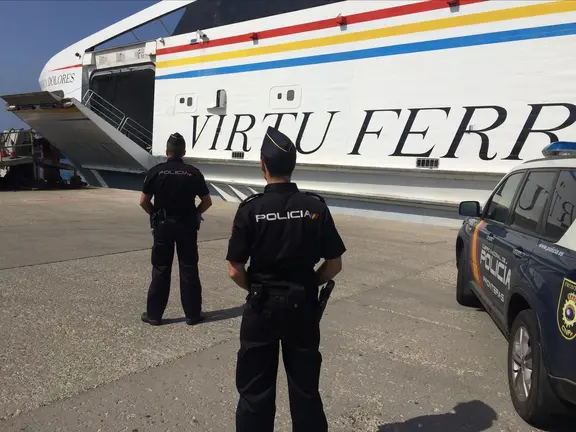 Momento de la interceptaci&oacute;n de los fugitivos
