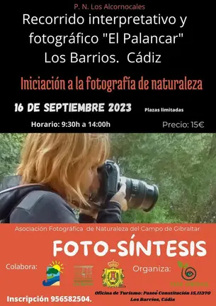Cartel del Recorrido Interpretativo y fotogr&aacute;fico en El Palancar