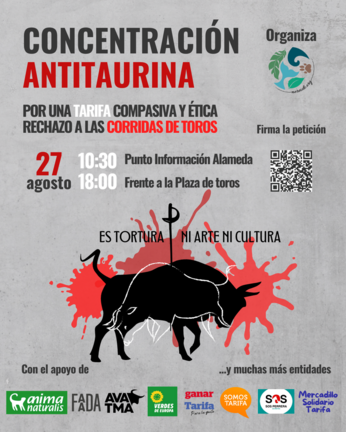 Cartel concentraci&oacute;n antitaurina
