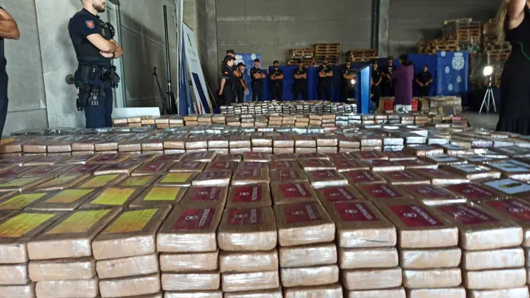 Coca&iacute;na incautada en una imagen de archivo