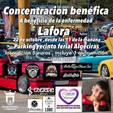Cartel de la concentraci&oacute;n ben&eacute;fica