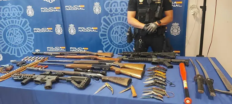 Armas intervenidas en una operaci&oacute;n en La Bajadilla