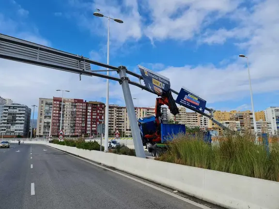 Foto accidente cami&oacute;n puerto