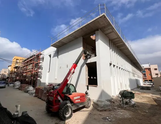 Obras del nuevo mercado en La L&iacute;nea
