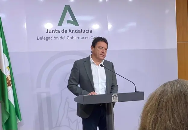 Daniel S&aacute;nchez en rueda de prensa. - JUNTA DE ANDALUC&Iacute;A