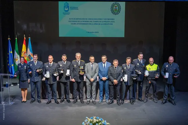 Reconocimientos a la Polic&iacute;a Local de La L&iacute;nea
